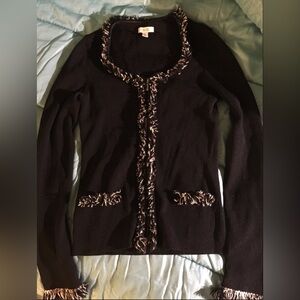 CACHE Zip up Sweater Size Medium